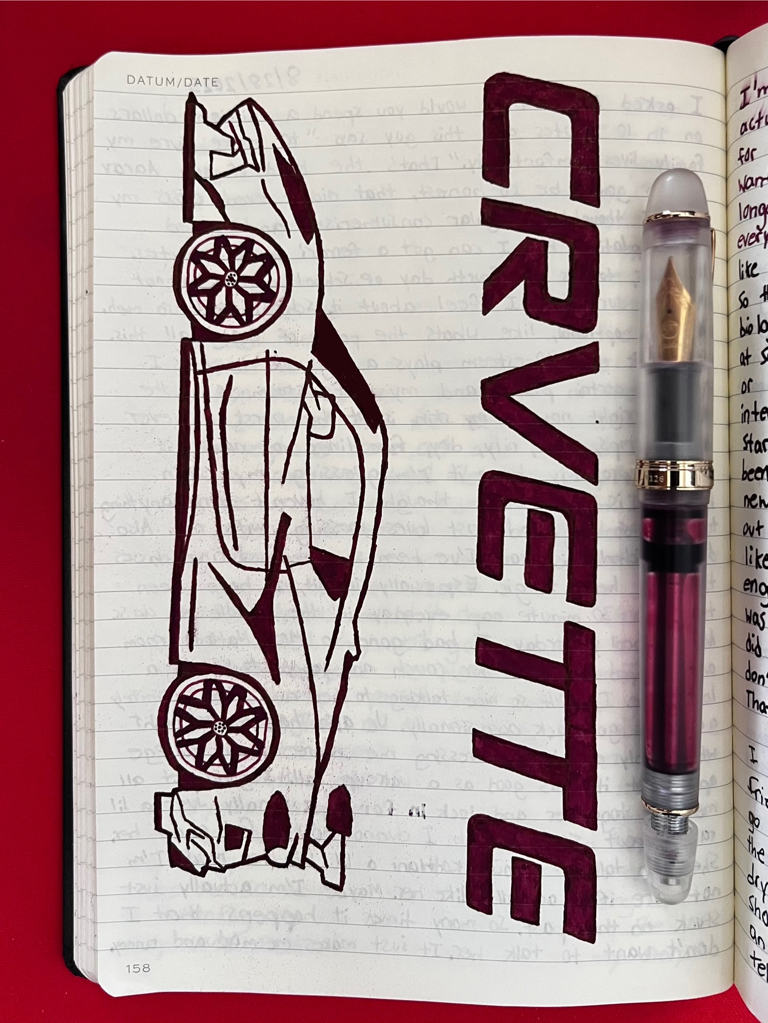 Corvette Pen Art
